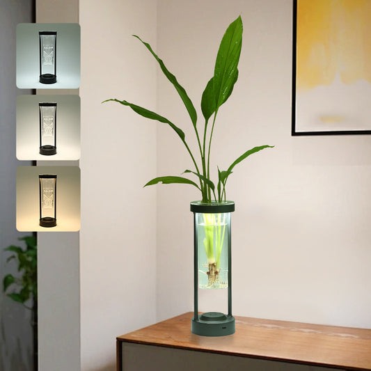 All Aluminum Vase Table Lamp Transparent Decoration Ambience Light