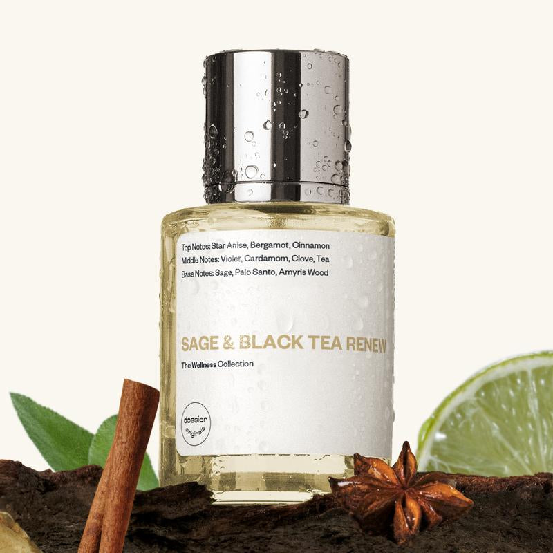 The Wellness Collection, Dossier Originals, 50Ml, Sage & Black Tea Renew Allure Best of Beauty 2024, Ginger & Grapefruit Zing, Rose & Basil Bliss