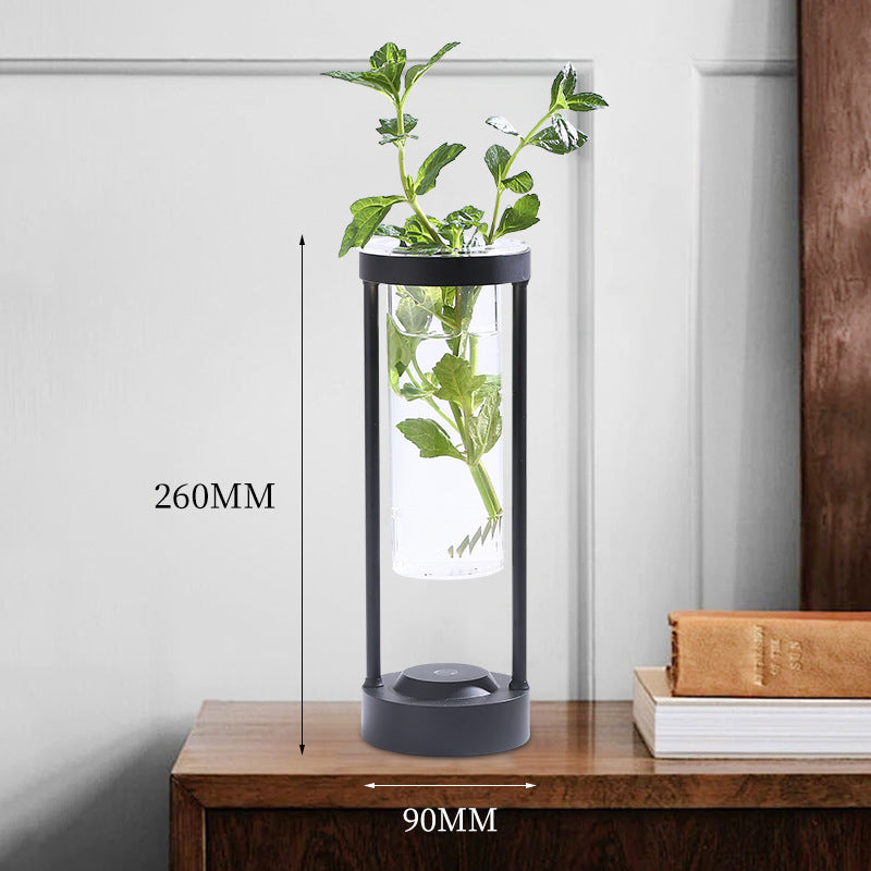 All Aluminum Vase Table Lamp Transparent Decoration Ambience Light