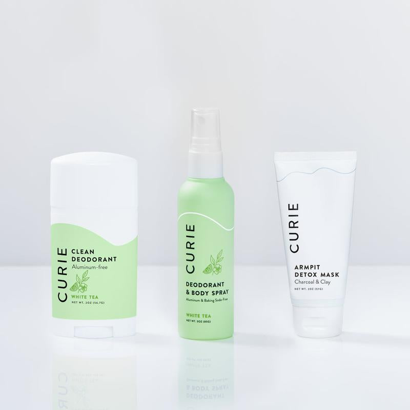 Pit Kit - Clean Deodorant Stick and Deodorant and Body Spray, with Armpit Detox Mask, Aluminum-Free, for Men and Women