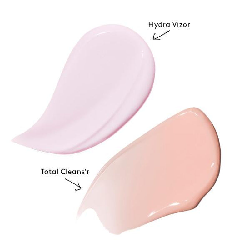 Fenty Skin Daily Essentials Duo: Hydra Vizor Invisible SPF 30 Moisturizer + Mini Total Cleans’R