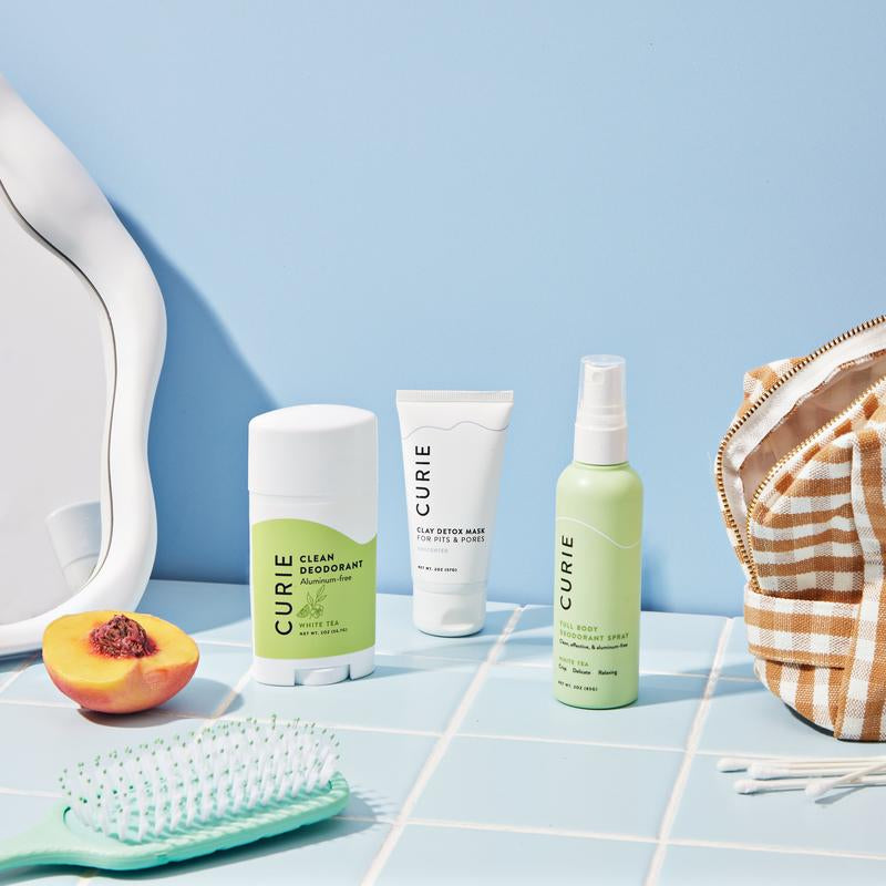 Pit Kit - Clean Deodorant Stick and Deodorant and Body Spray, with Armpit Detox Mask, Aluminum-Free, for Men and Women