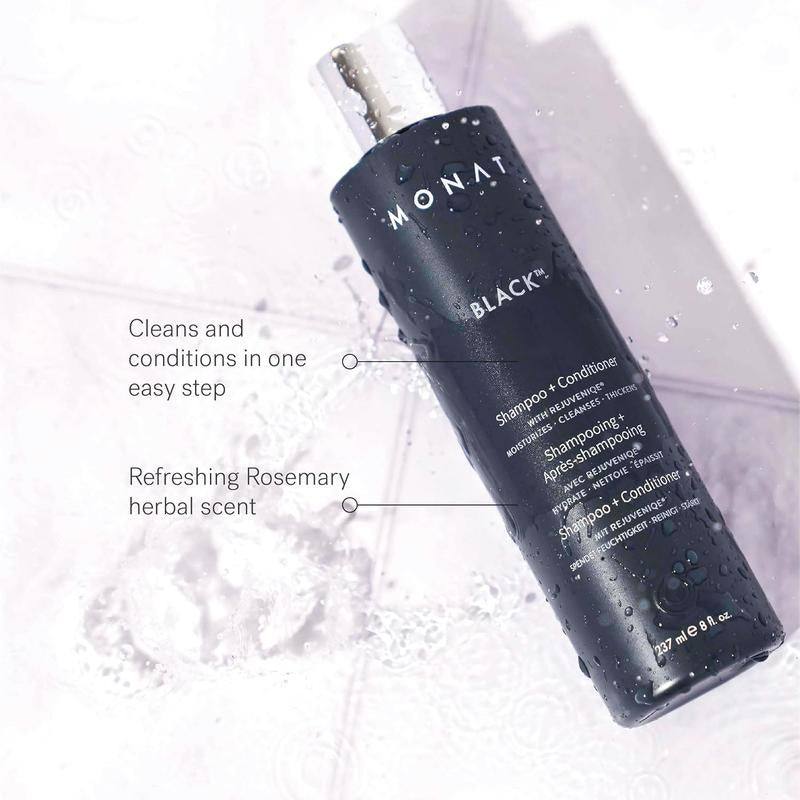 MONAT Black Shampoo + Conditioner - 2-In-1 Formula