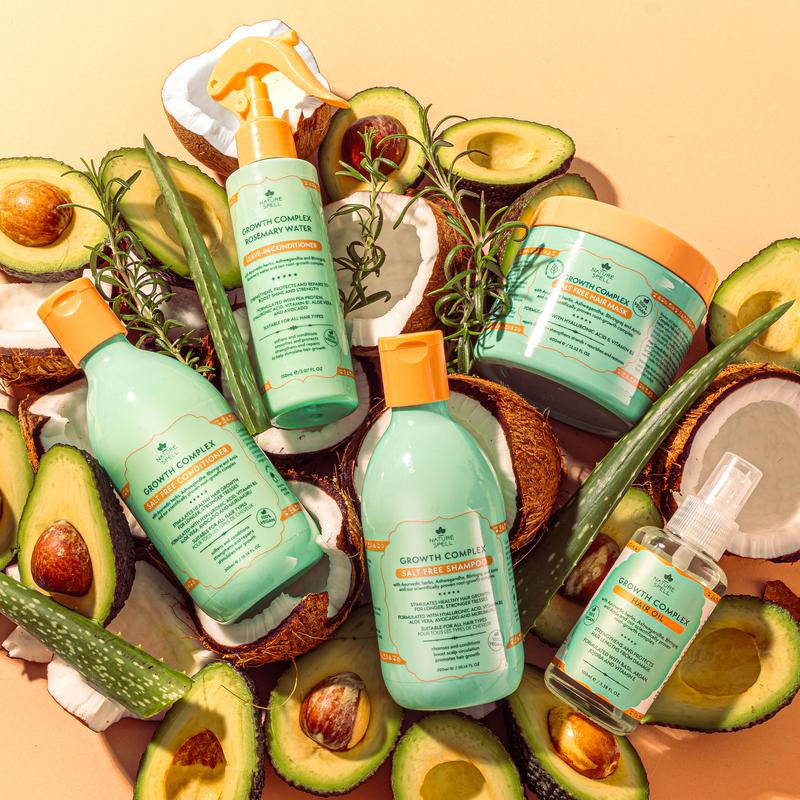 Nature Spell Rosemary Water Leave-In Conditioner Vegan and Sulphate Free to Strengthen Hair Shaft, Reduce Breakage, Protects from Heat Damage - Hydrate, Haircare